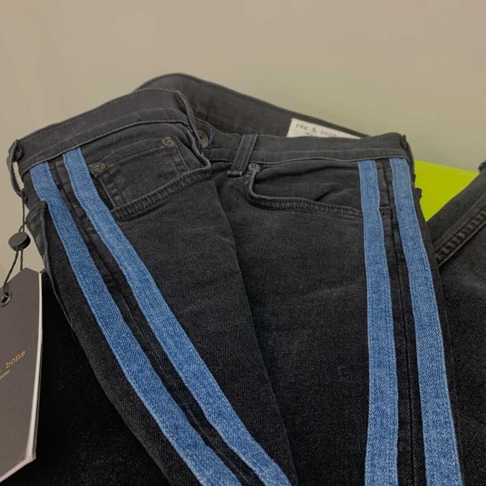 Rag & Bone Ankle Dre in Stone Black Jeans - Picture 5 of 6